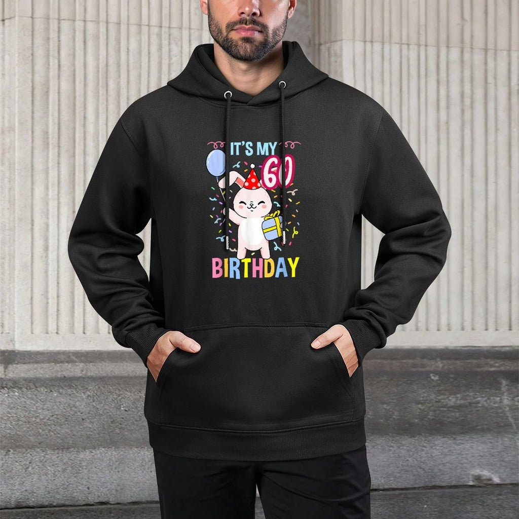 Its My 60th Birthday Bunny Kangaroo Pocket Hoodie
