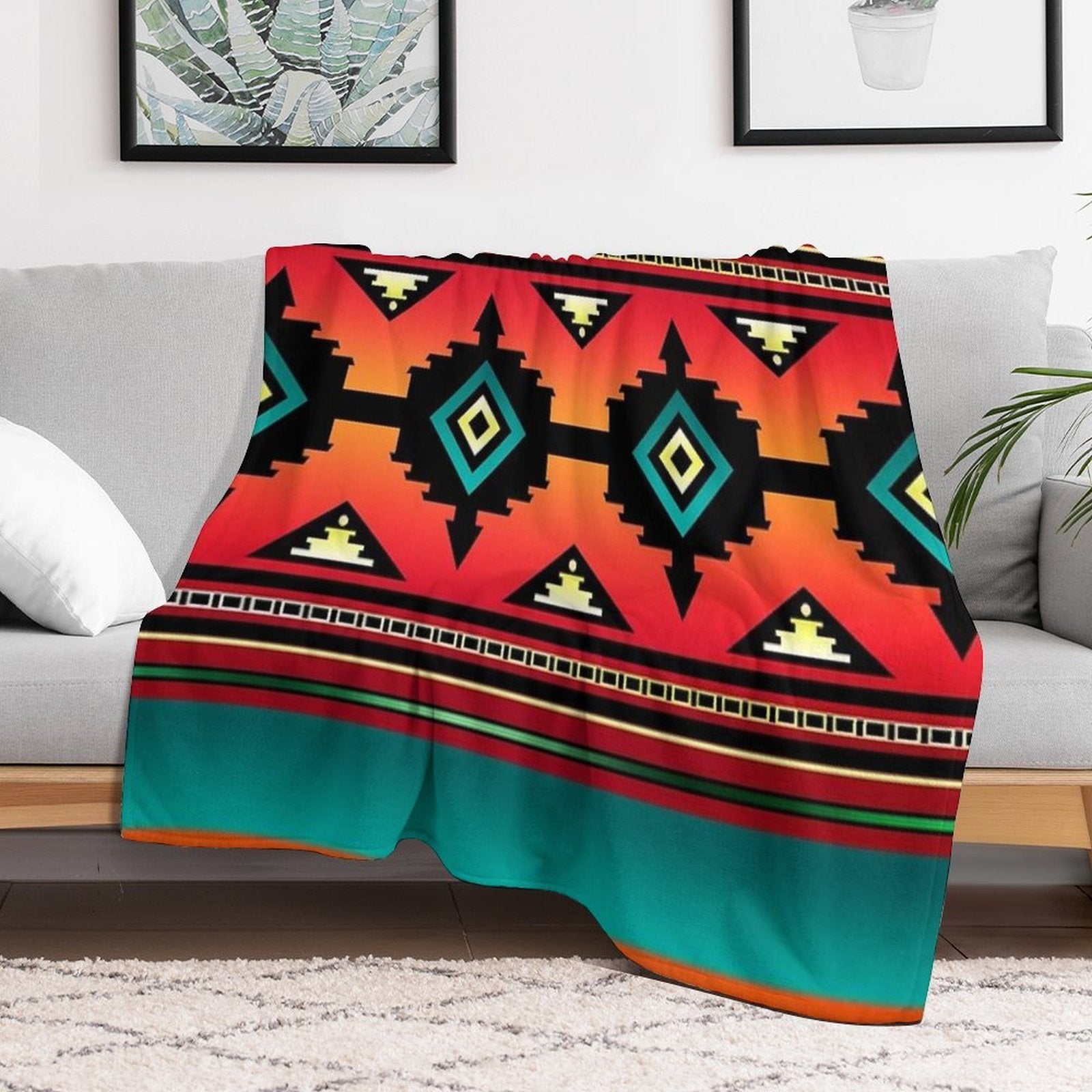 Canyon  Navajo Eco-conscious Throw Blanket