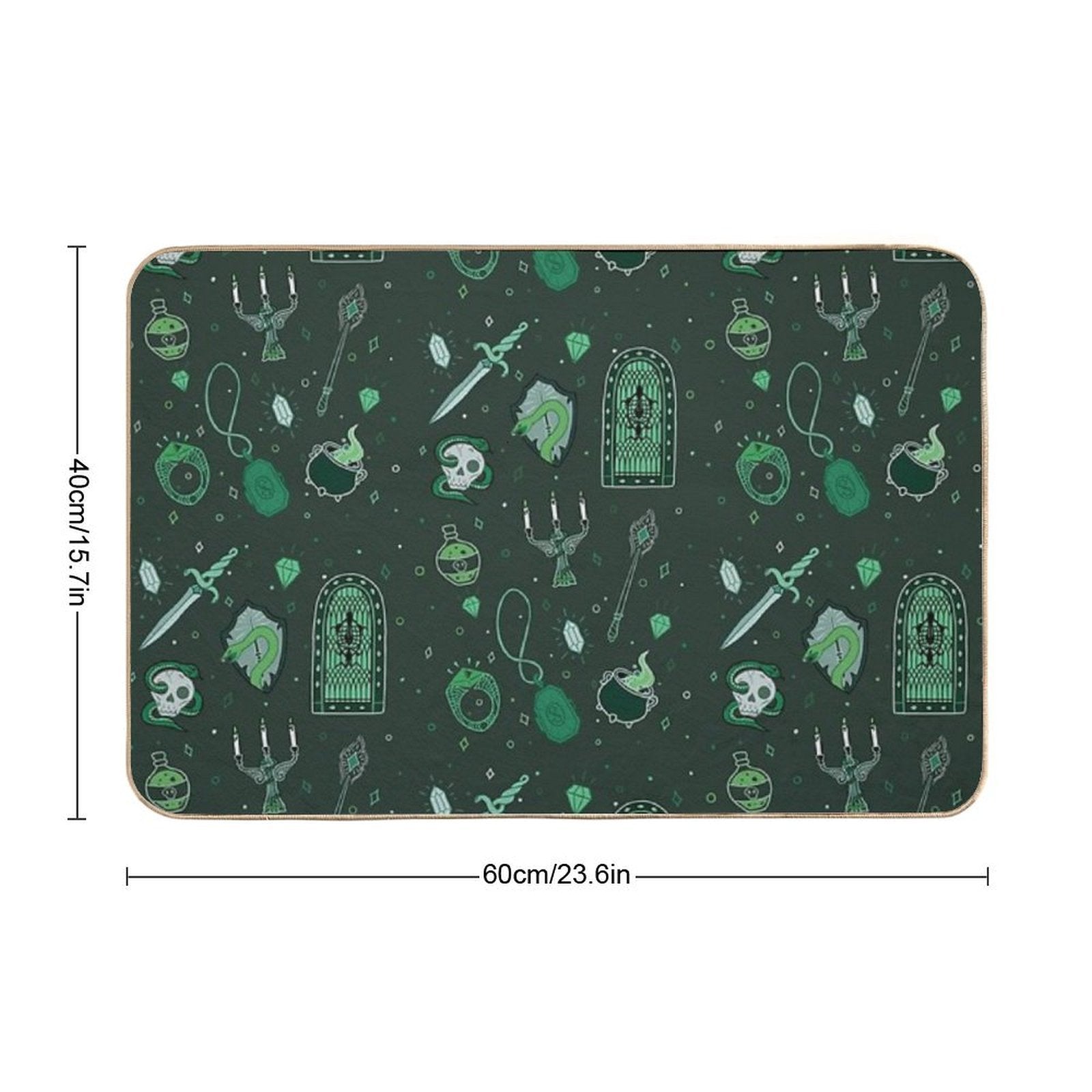 Snake Serpent Emblem Ambitious Cunning T-Shirt Sticker Phone Case House Green  Absorbent Bath Mat