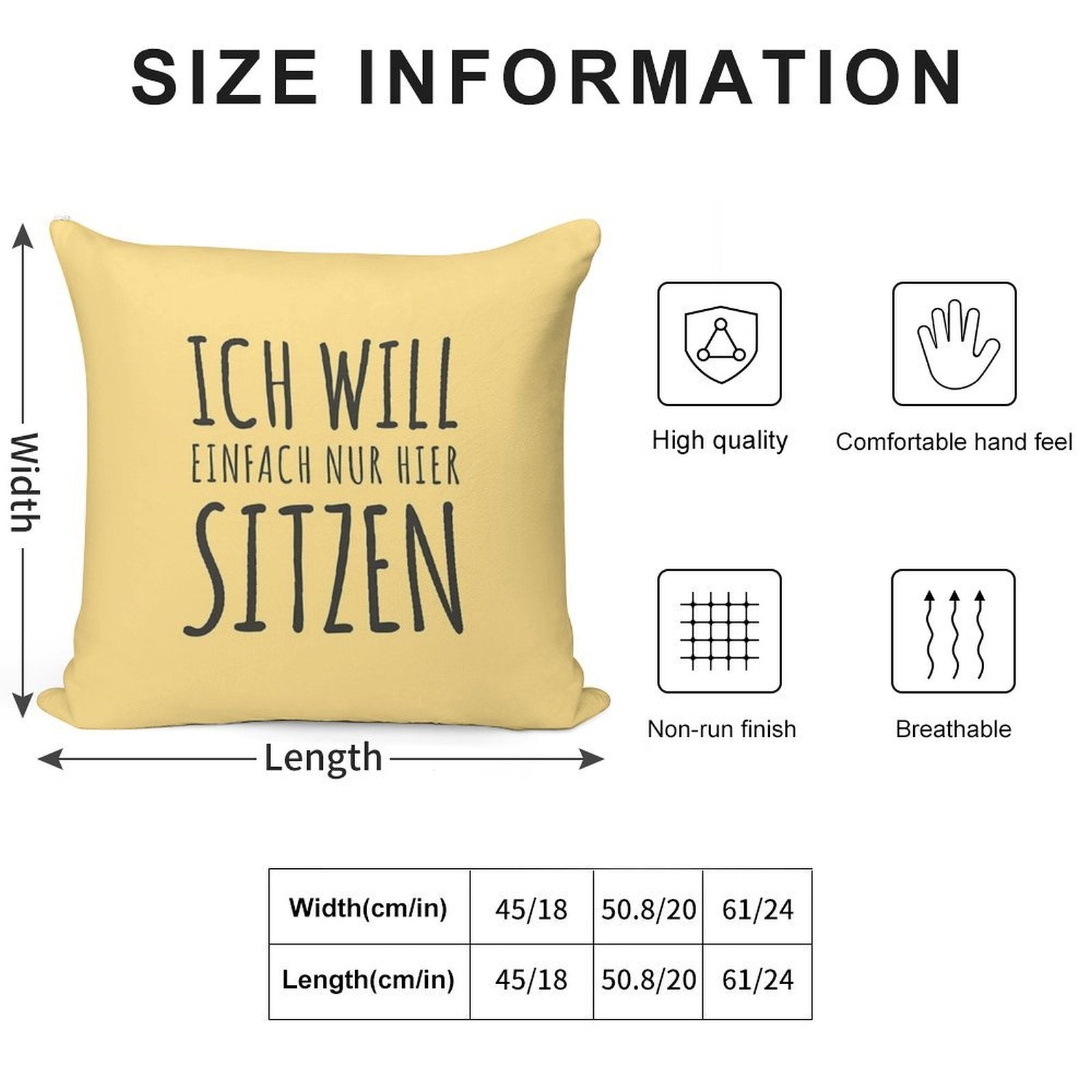 I Just Want to Sit Here Soft Anti-Pilling Throw Pillow