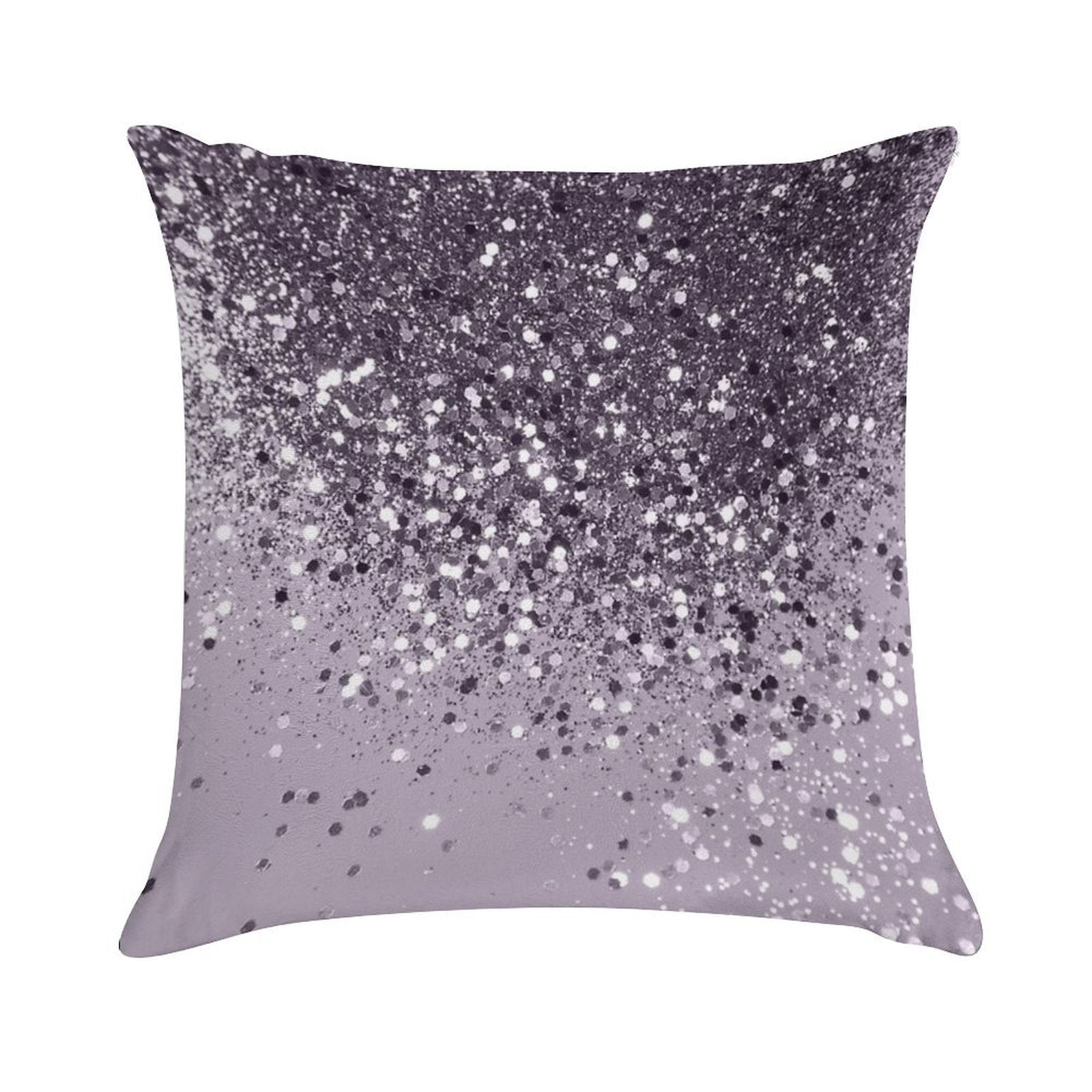 Lavender Lady Glam #2 (Photo of Glitter Only - Not Reflective) Soft Fade-Resistant Throw Pillow