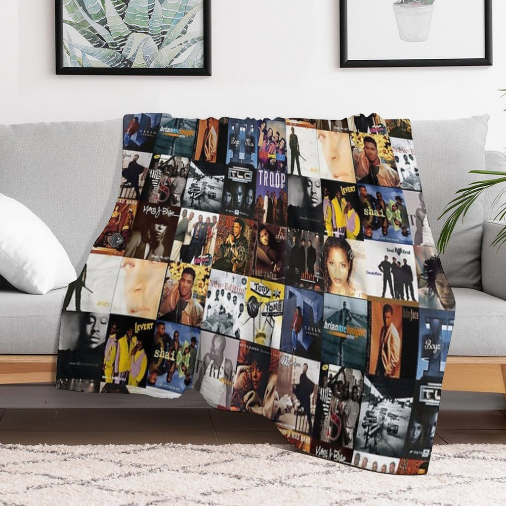 90s R&B Classics Deluxe Durable Throw Blanket