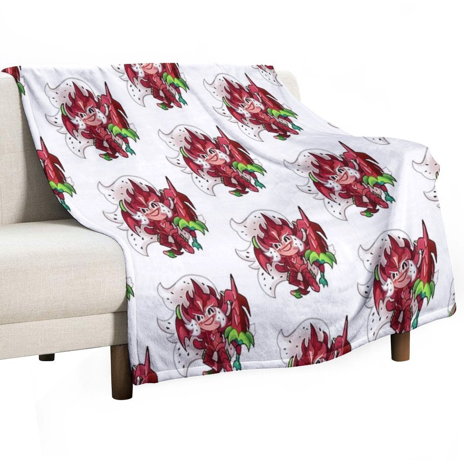 Pitaya Dragon Cookie Durable Throw Blanket