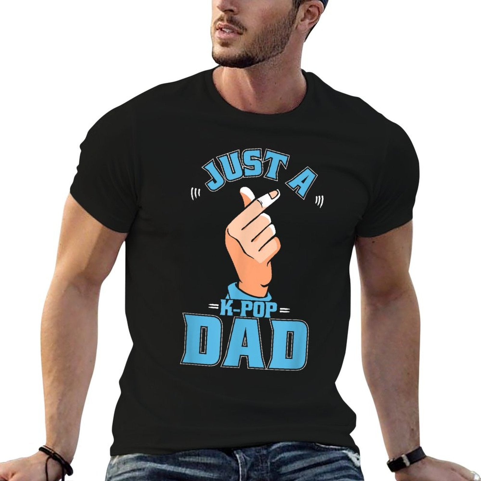 K Pop - Korean Music Just A Kpop Dad  Classic T-Shirt