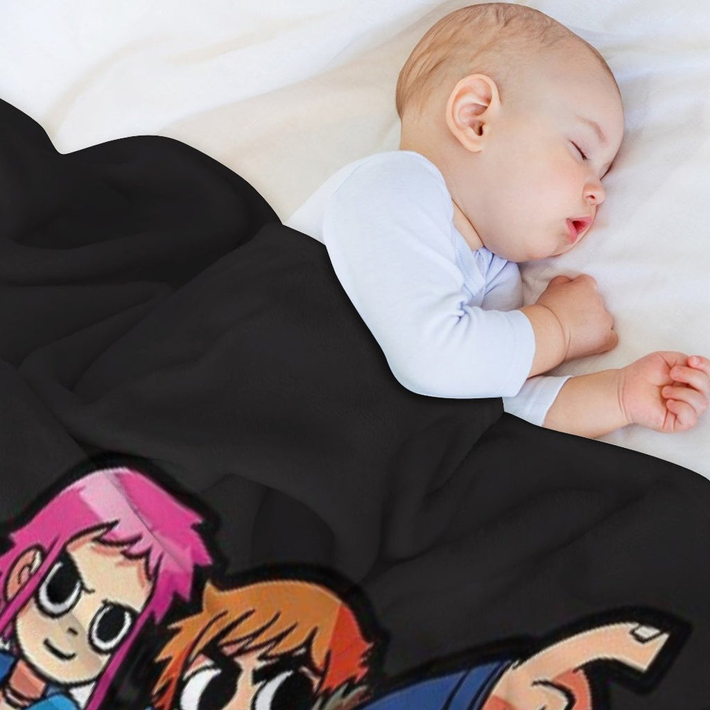 Scott Pilgrim Vs The World Cartoonish. Birthday Party Gifts. Officially Licensed Merch. All-season Throw Blanket
