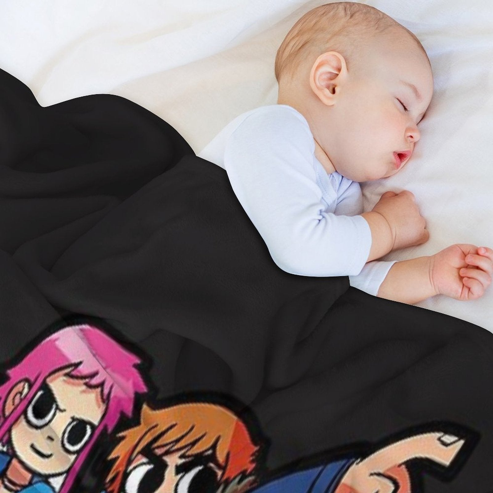 Scott Pilgrim Vs The World Cartoonish. Birthday Party Gifts. Officially Licensed Merch. All-season Throw Blanket