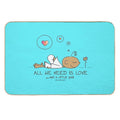 All We Need Is Love And A Litte Yogi  Versatile Bath Mat
