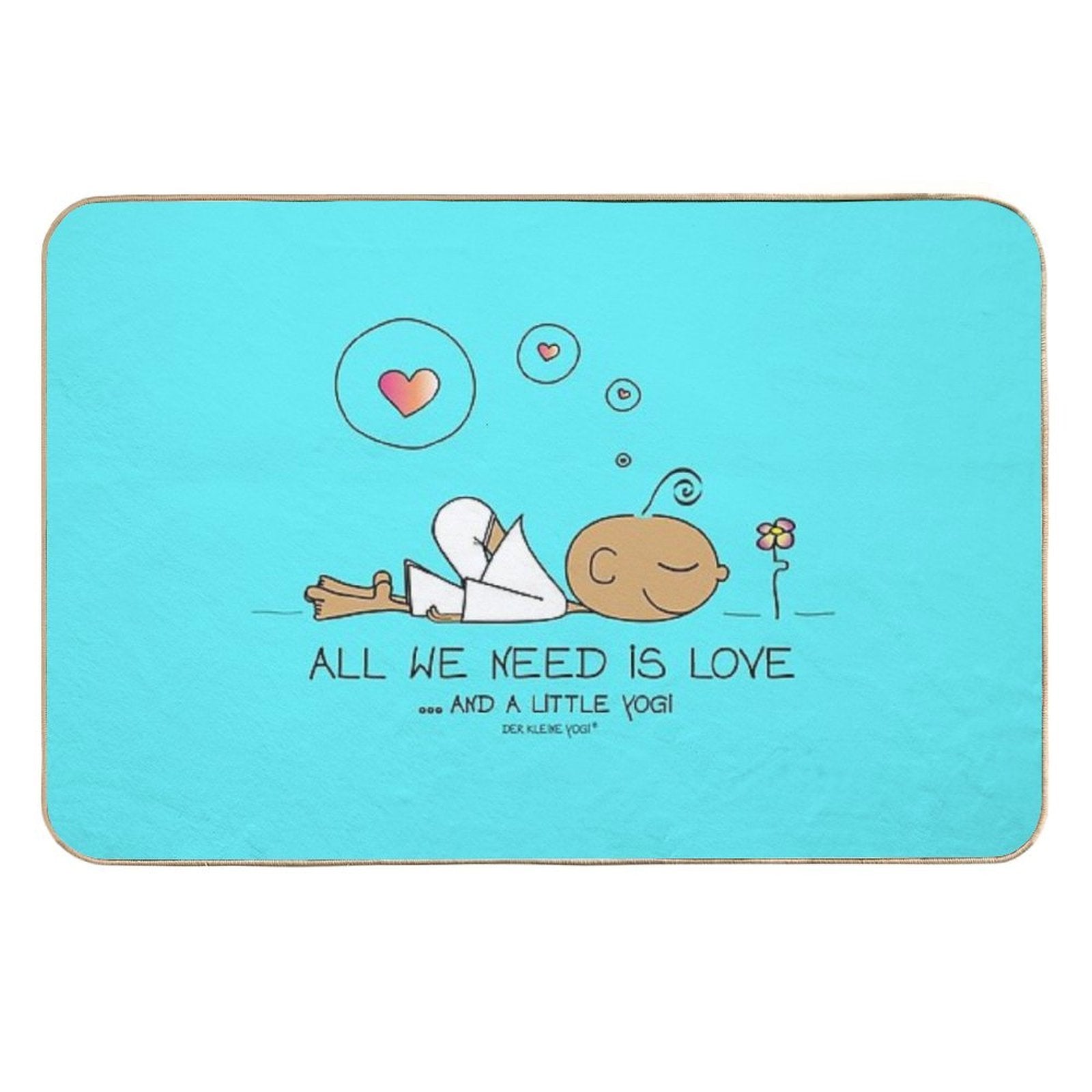 All We Need Is Love And A Litte Yogi  Versatile Bath Mat