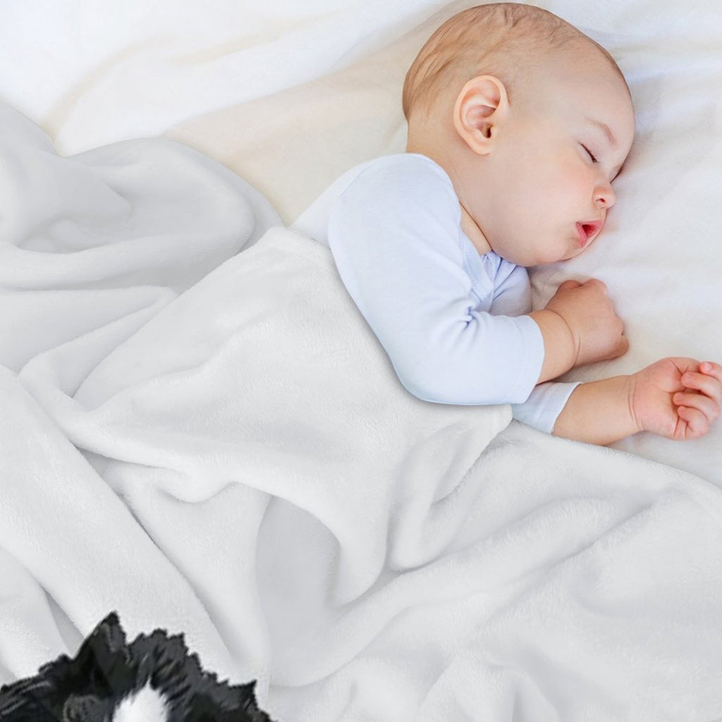 Bernese Mountain Dog Pup! Velvety-soft Throw Blanket
