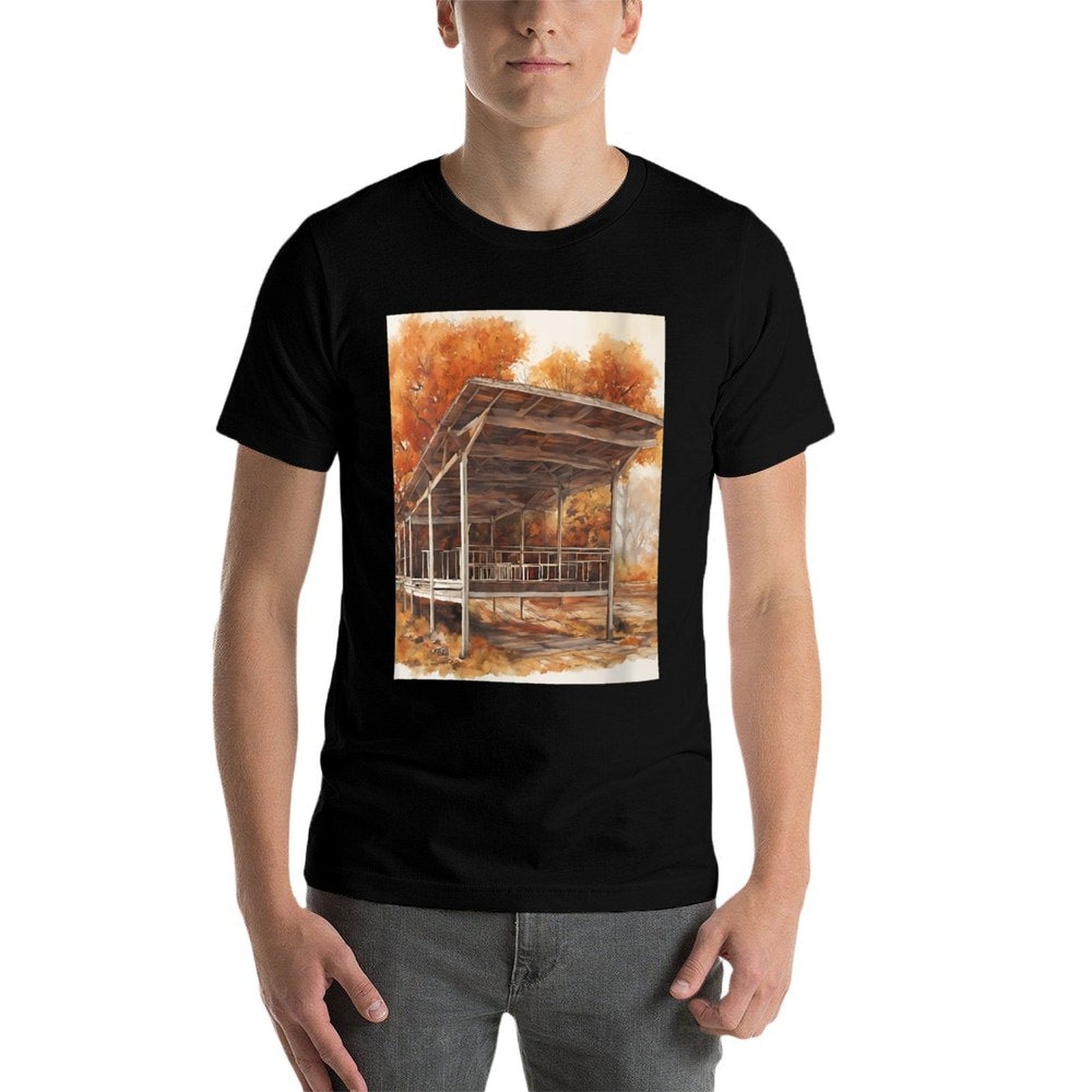 Fall Twilight Detailed Blueprint  Classic T-Shirt