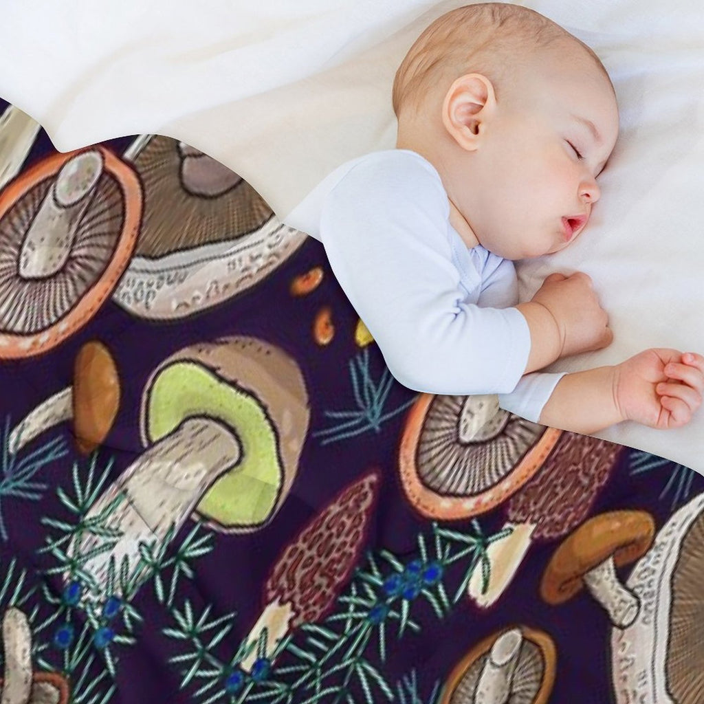 Dark Dream Forest Velvety-soft Throw Blanket
