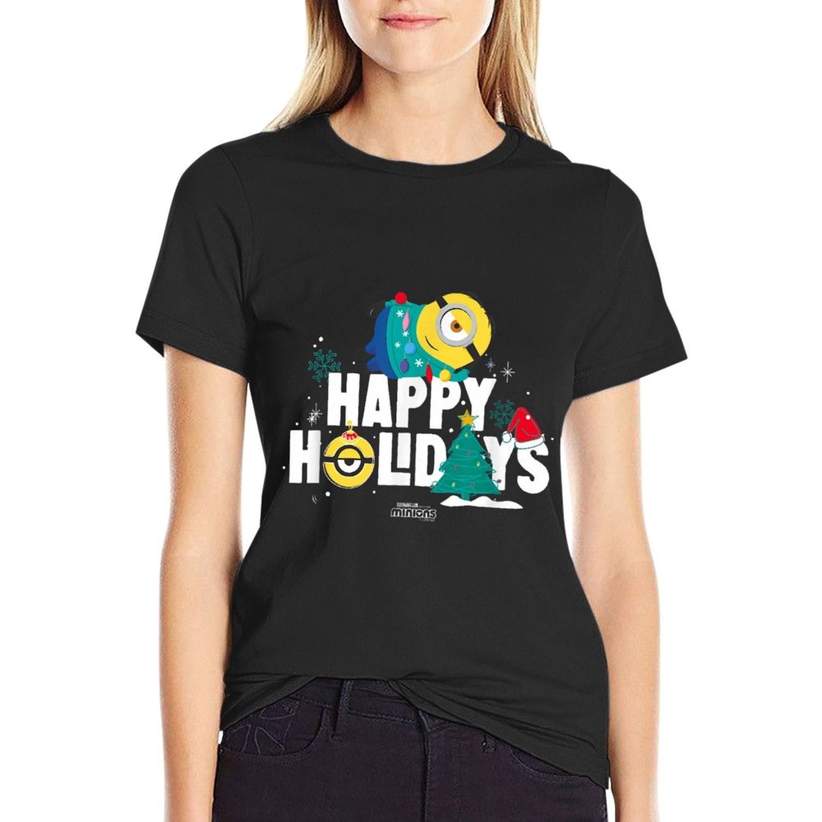 Minions Happy Holidays  Eco-friendly Material T-Shirt