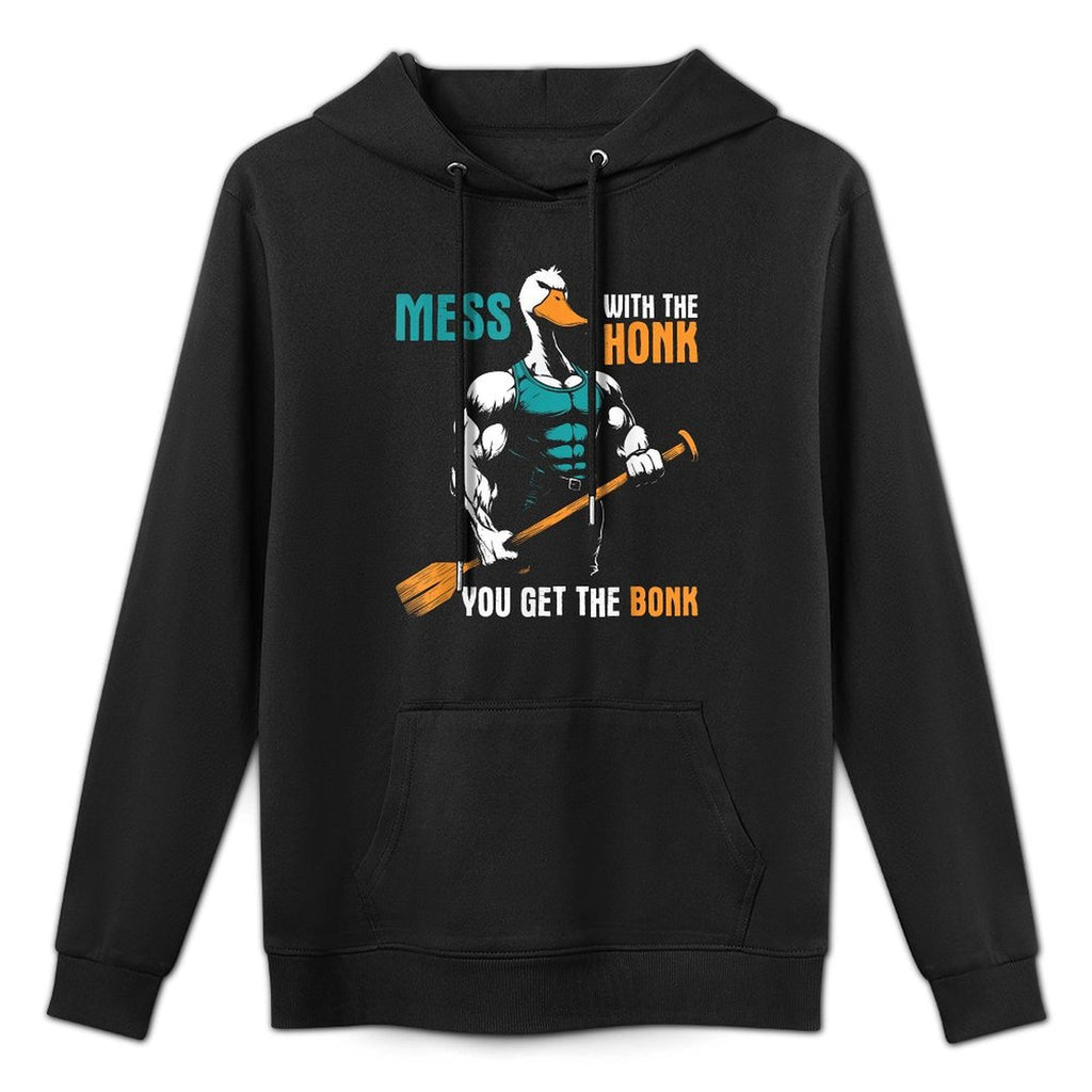 Mess With The Honk You Get The Bonk - Funny Goose Meme Easy Care Hoodie