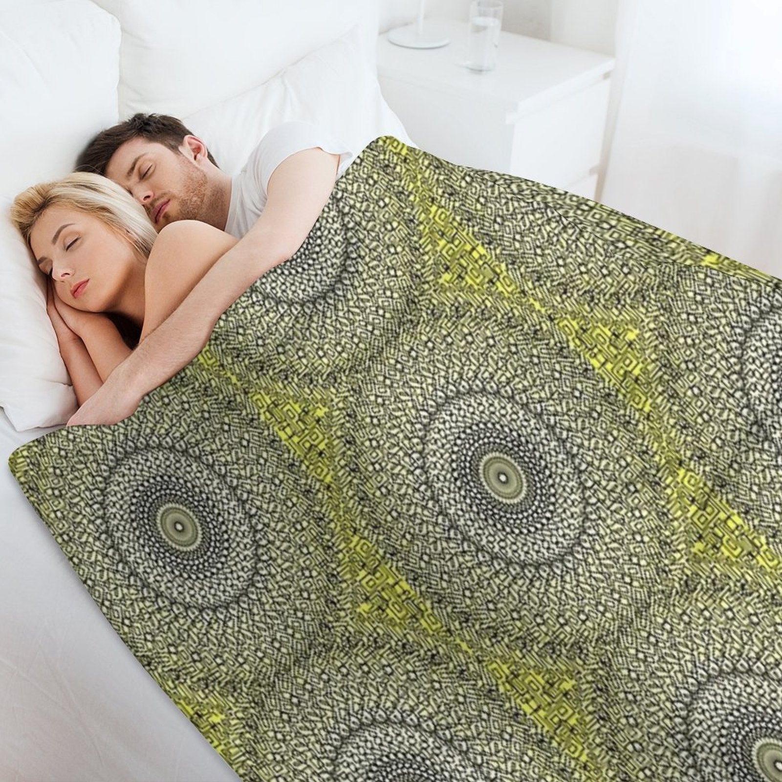 Spiral of Gold Comfort Throw Blanket