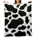 Cow Print Travel-friendly Throw Blanket