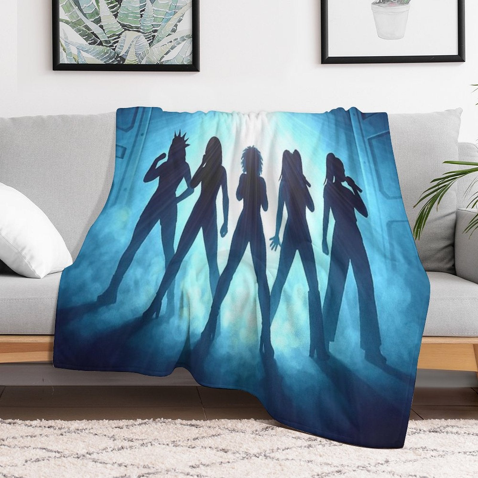 Spice Invaders Anti-pilling Throw Blanket