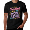Twinning With My Work Bestie - Twins Day Best Friend  Affordable Price T-Shirt