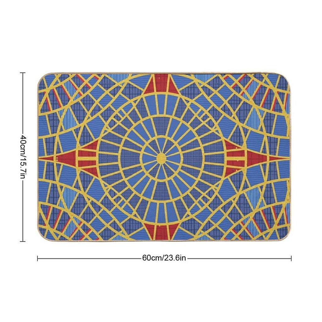 DragonCon Carpet Marriot with Details, Zoom  Fade-Resistant Bath Mat