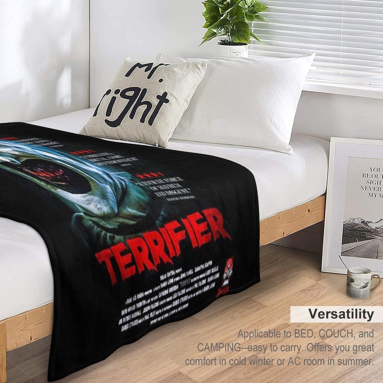 Music Vintage Retro Terrifier 2017 Movie Poster Love You Fans Quick-dry Throw Blanket