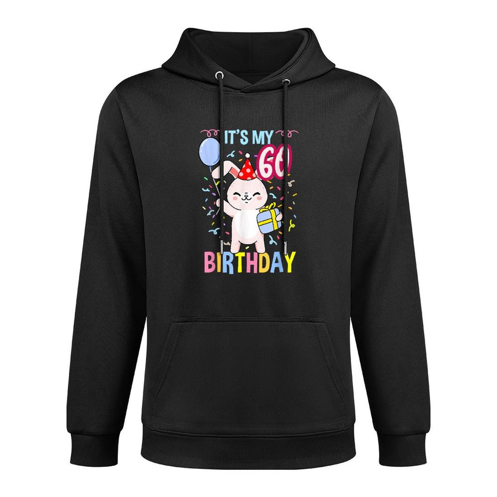 Its My 60th Birthday Bunny Kangaroo Pocket Hoodie