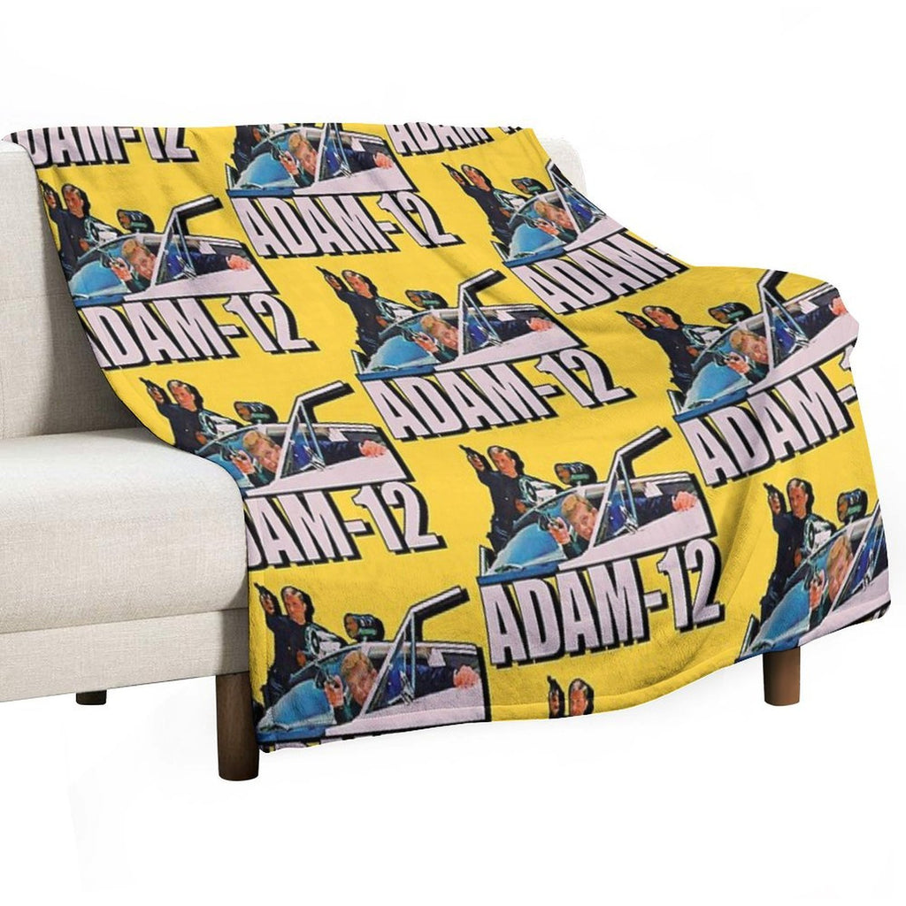 Retro One Adam 12 Tribute Quick-dry Throw Blanket