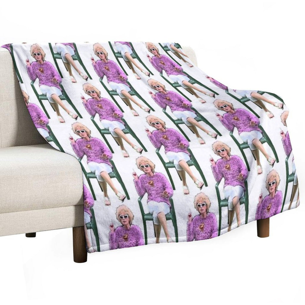 Kath And Kim Kath Having A Smoke Comfort Throw Blanket