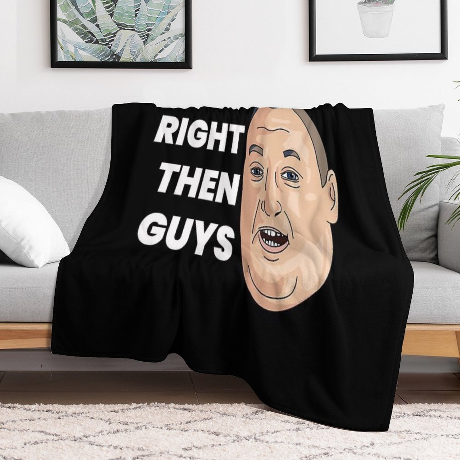 Rate My Takeaway Right Then Guys Design Anti-pilling Throw Blanket
