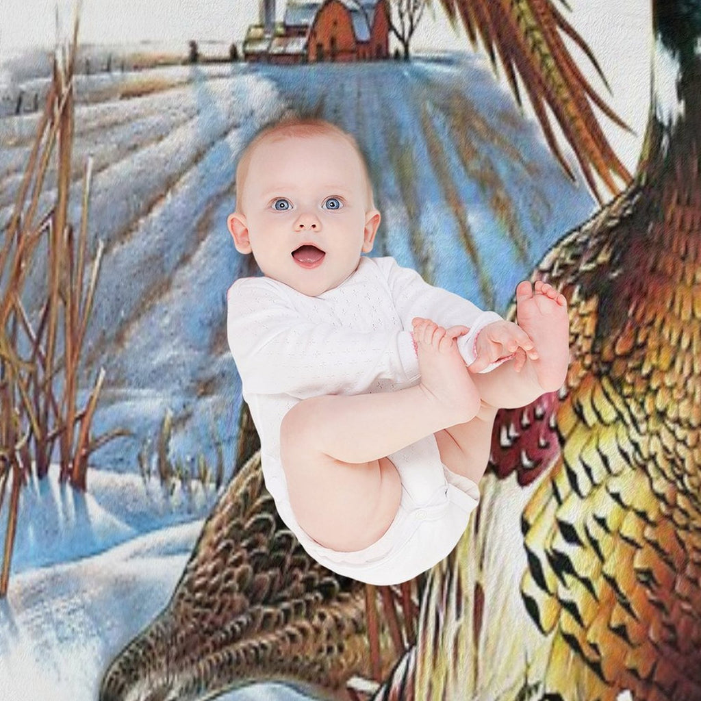 Pheasant Farm Comfort Throw Blanket