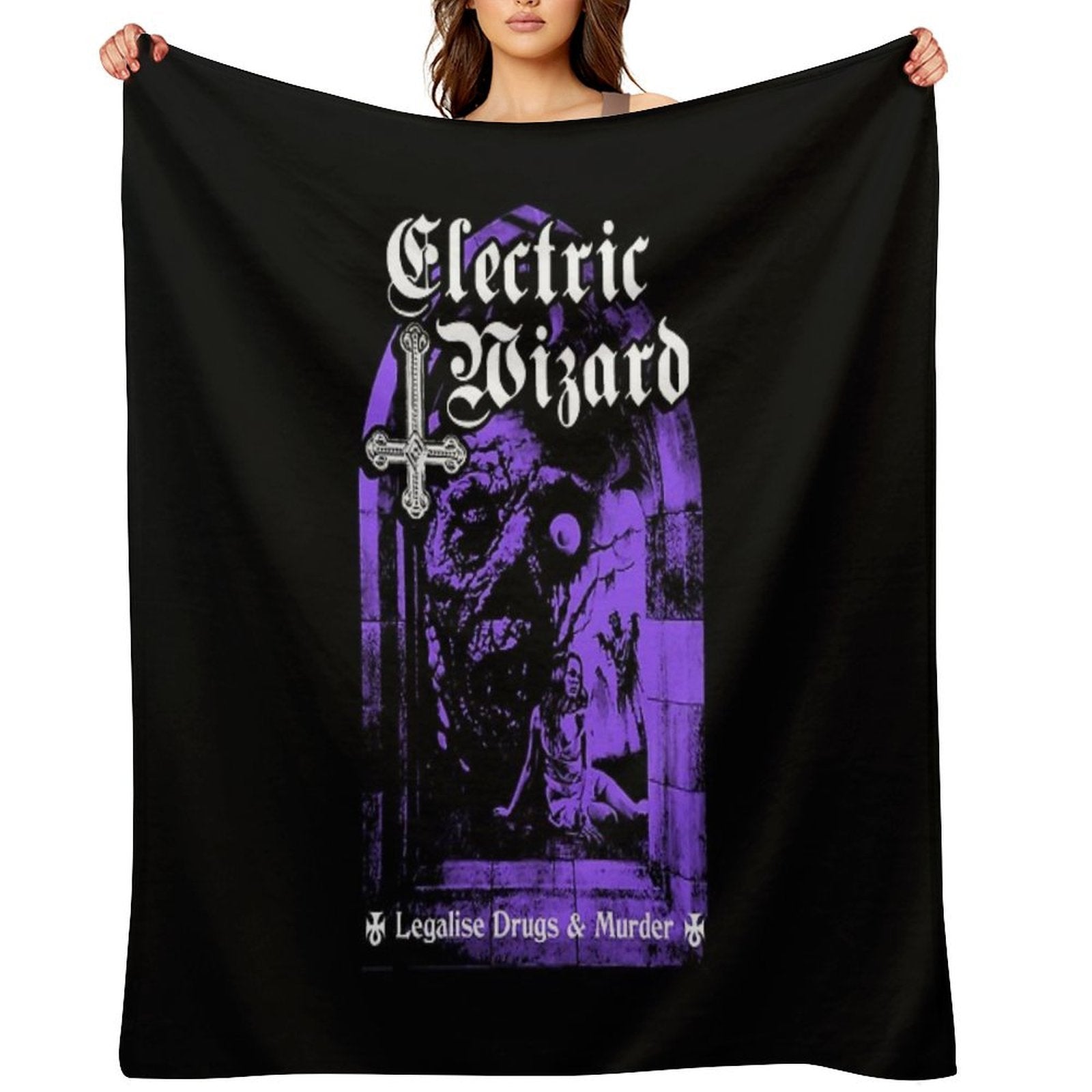 Electric Wizard - Legalise It Wrinkle-free Throw Blanket
