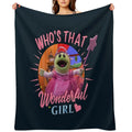 Nanalan Who's That Wonderful Girl - Kids' Show Monster Fun! Wrinkle-free Throw Blanket