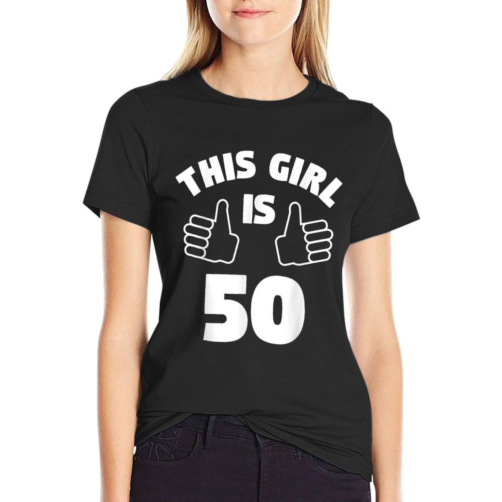 This Girl Is 50 Years Old 50th Birthday Gift for Girls  Breathable T-Shirt