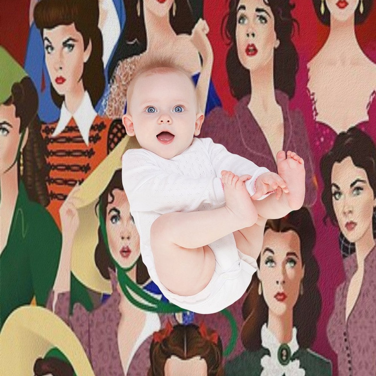 Scarlett O'Hara Compact Throw Blanket