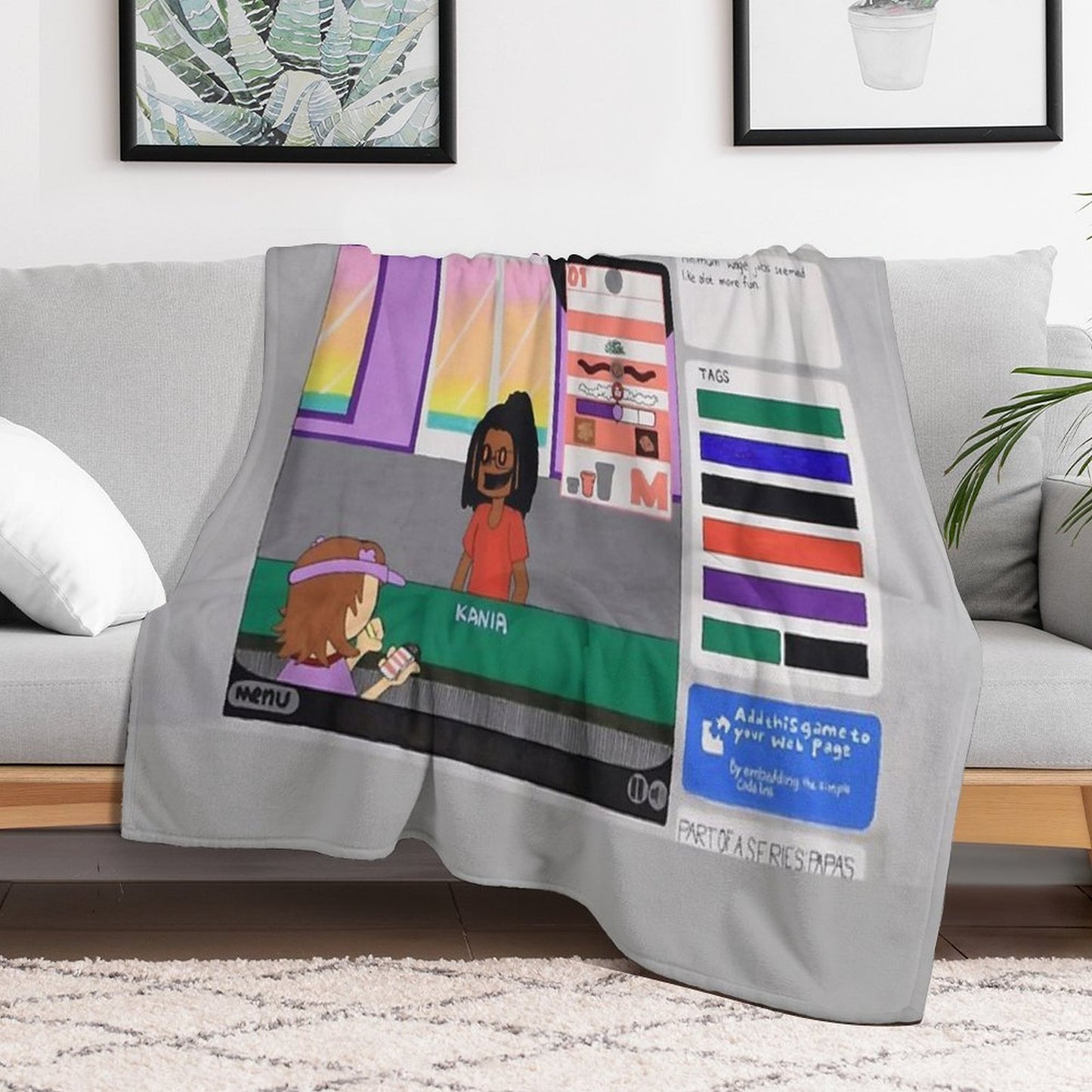 Child Labor Simulator Comfort Throw Blanket