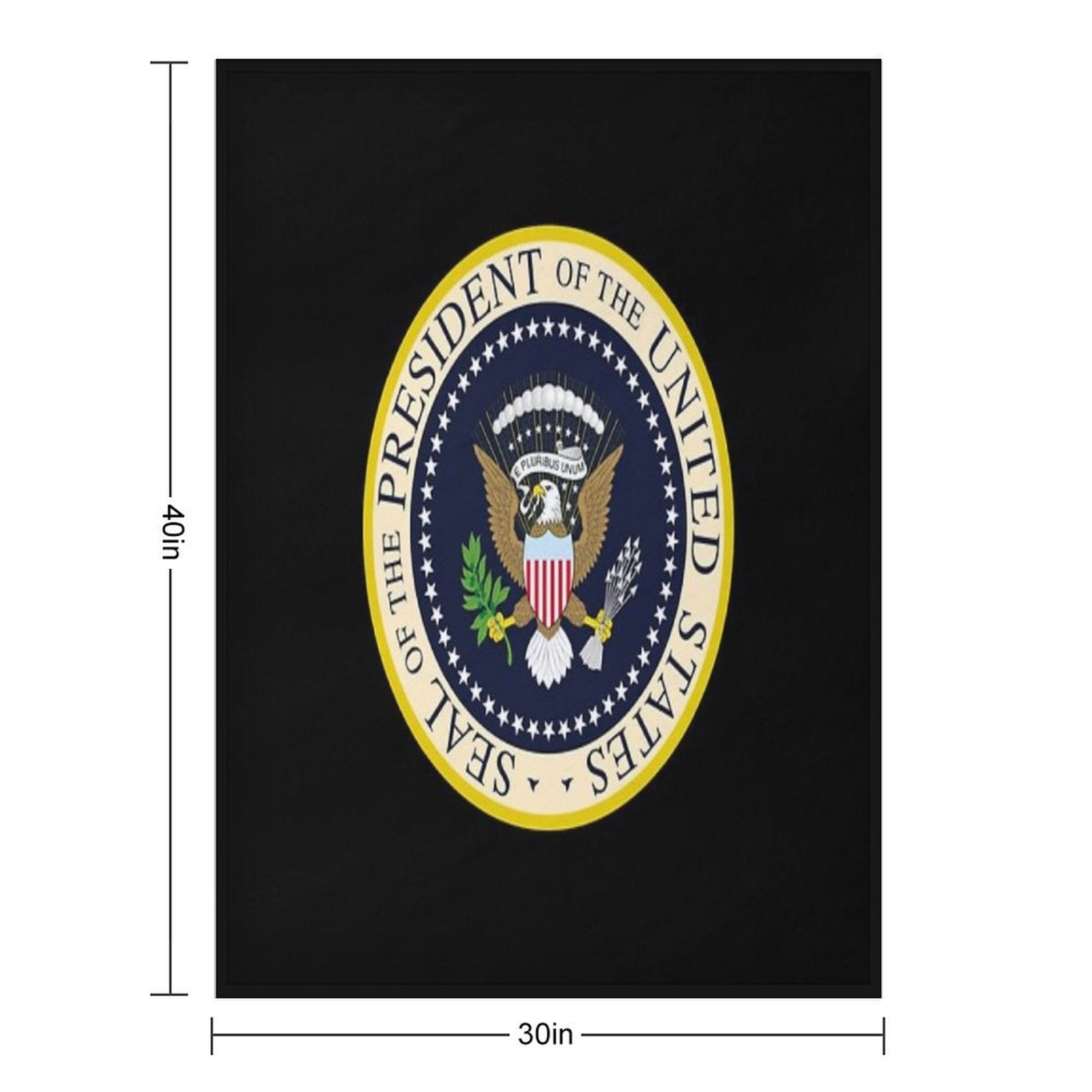 Seal of President of The United States Wrinkle-free Throw Blanket