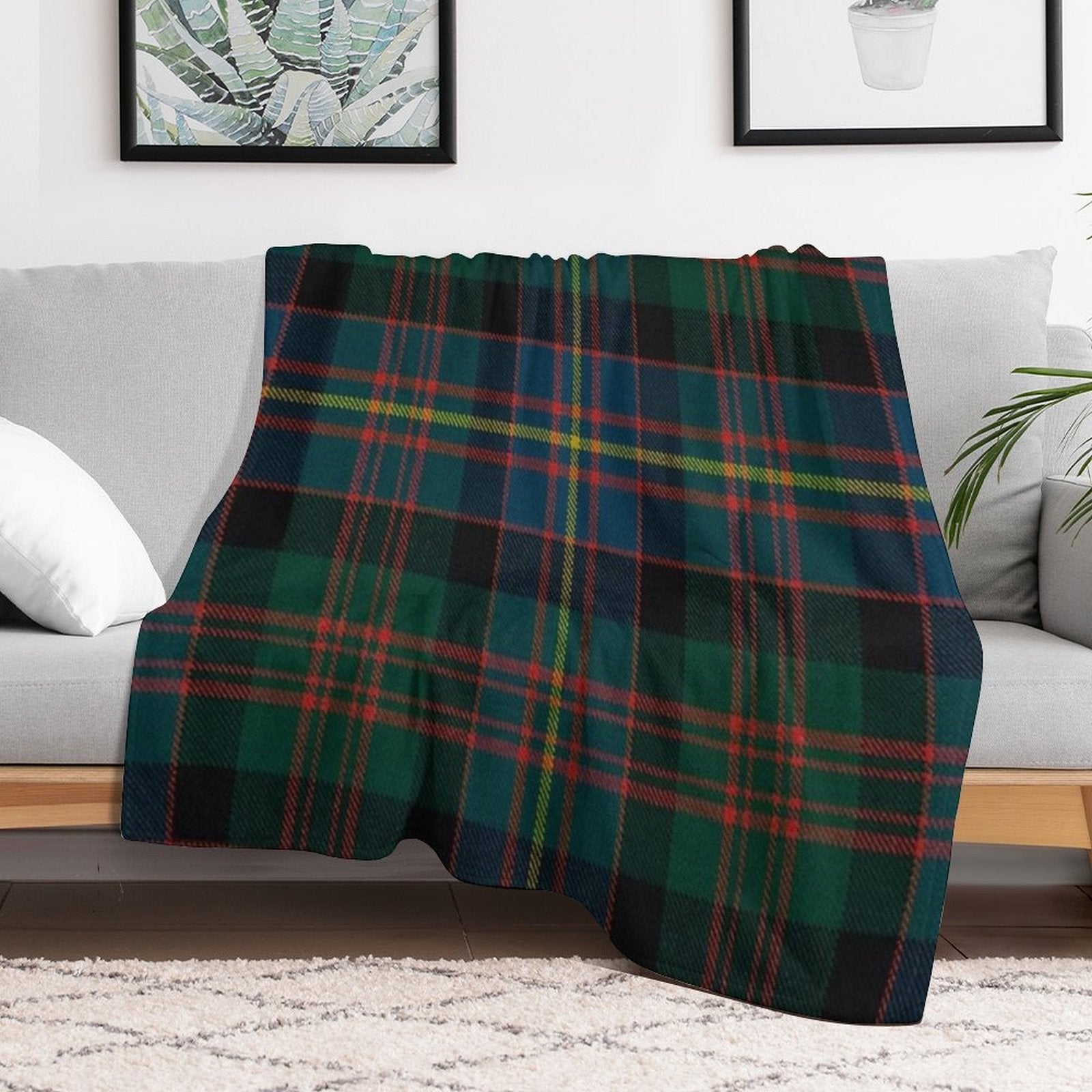 Cameron Of Erracht Scottish Tartan Anti-pilling Throw Blanket