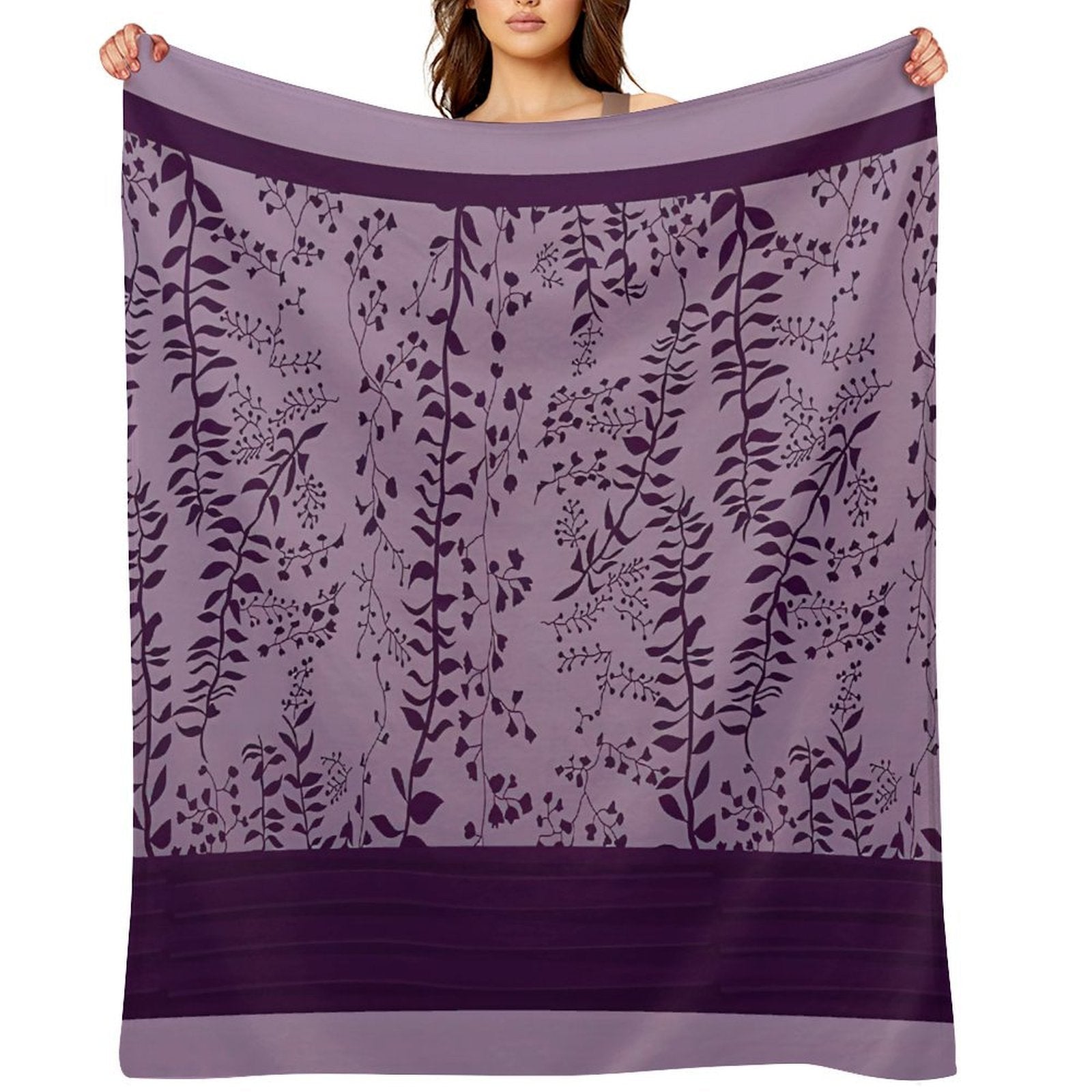 Bella Swan's Comforter Set Replica  Purples Cool - Version 2  Twilight Saga Fanart Sustainable Throw Blanket
