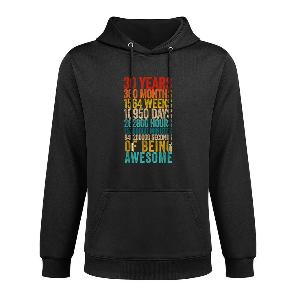 Funny 30th Birthday Old Meter Funny 30 Year Old Gifts Durable Construction Hoodie