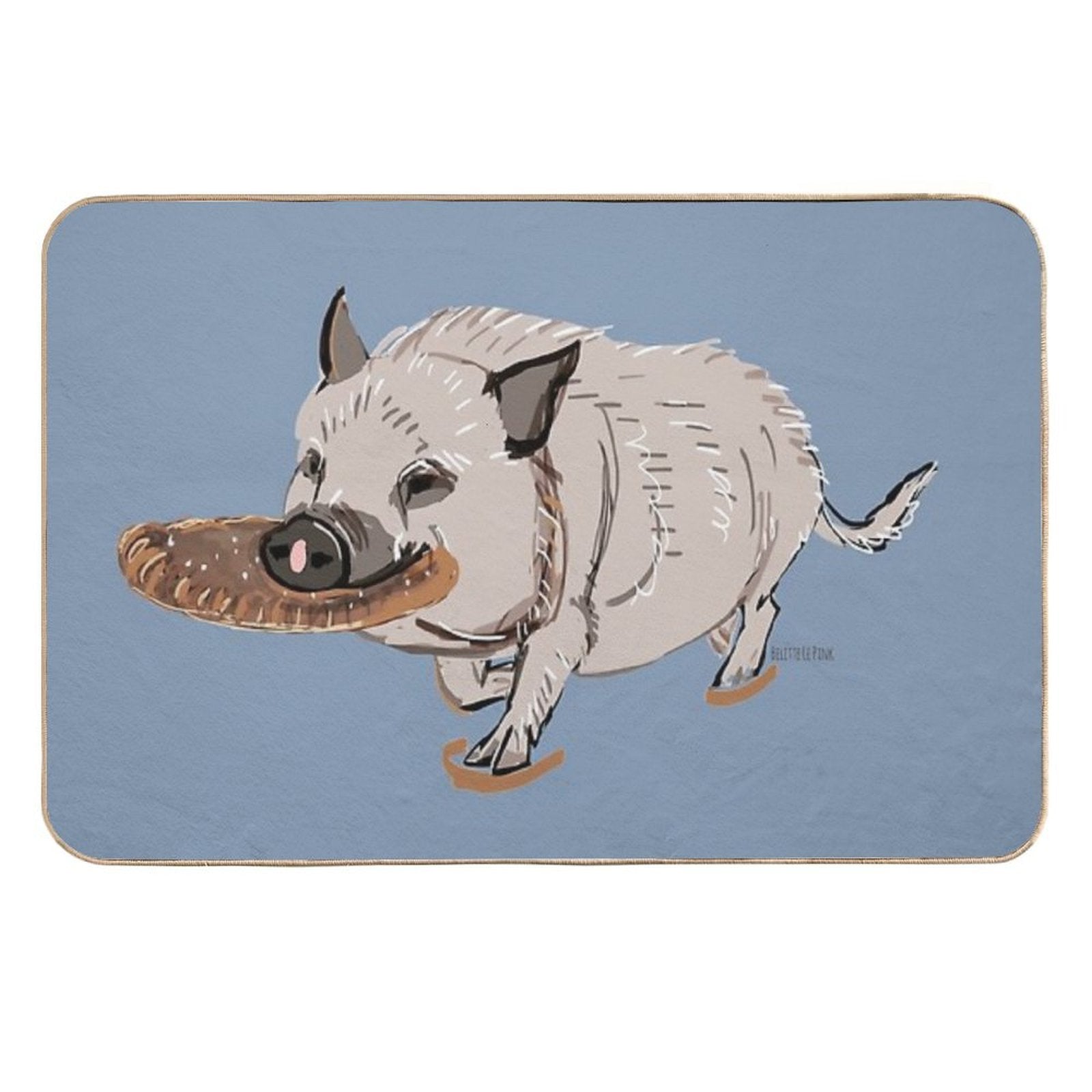 Sulo The Mini Pig  Dirt-Trapping Bath Mat