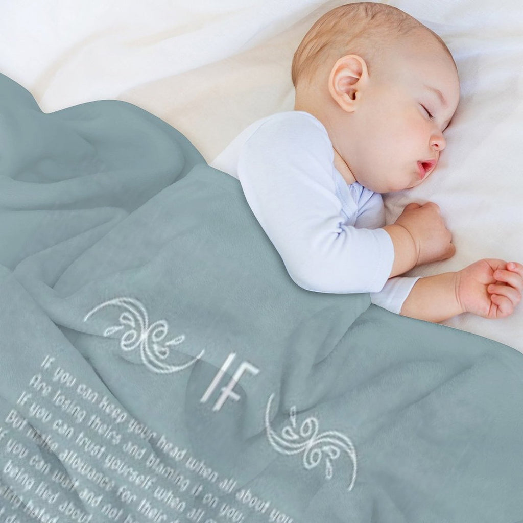The Rudyard Kipling Poem IF Gift-ready Throw Blanket