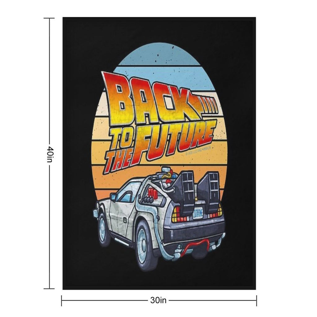 Back to The Future - DMC DeLorean Eco-conscious Throw Blanket
