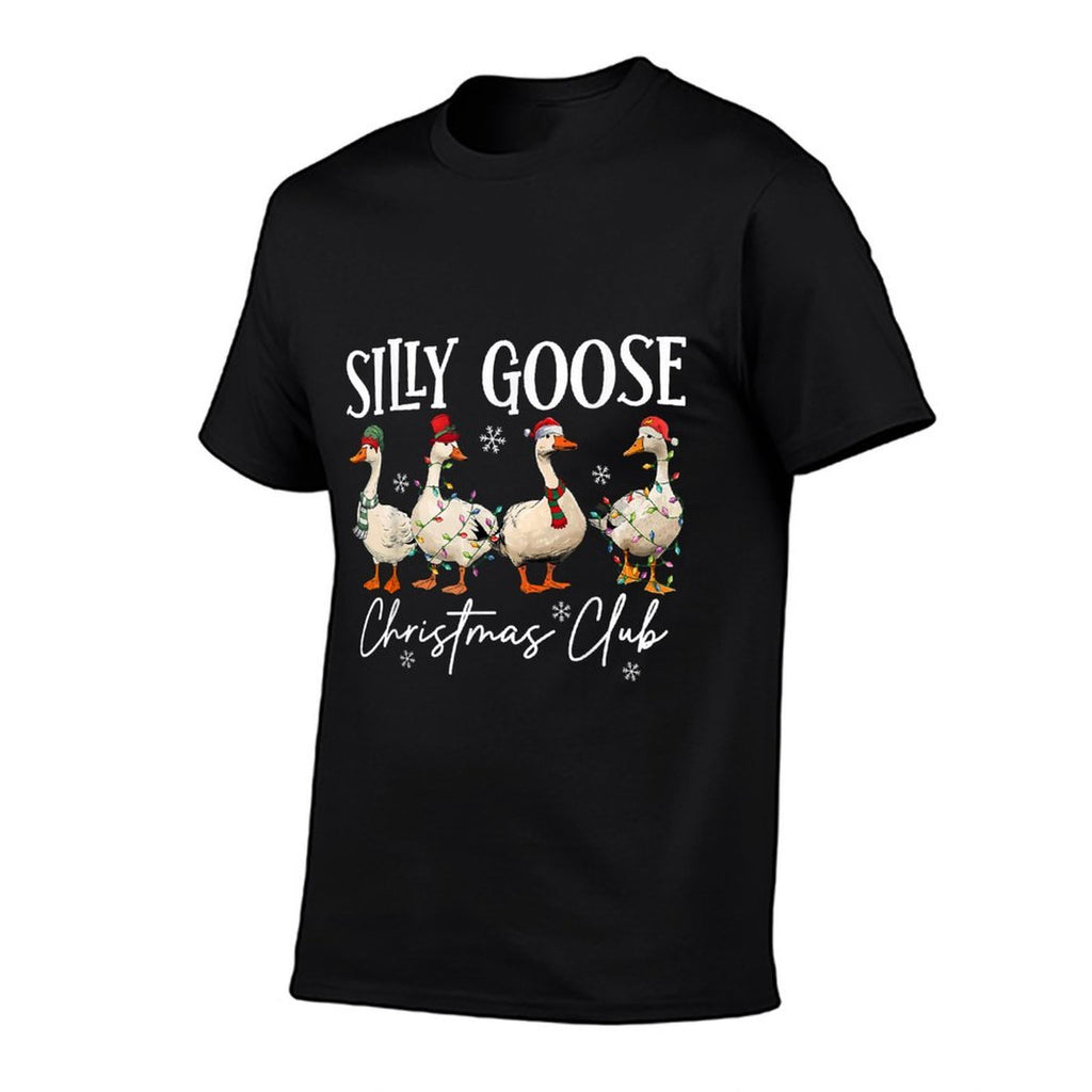 Silly Goose Christmas Club Funny Christmas Lights Goose Crew  Moisture-wicking T-Shirt