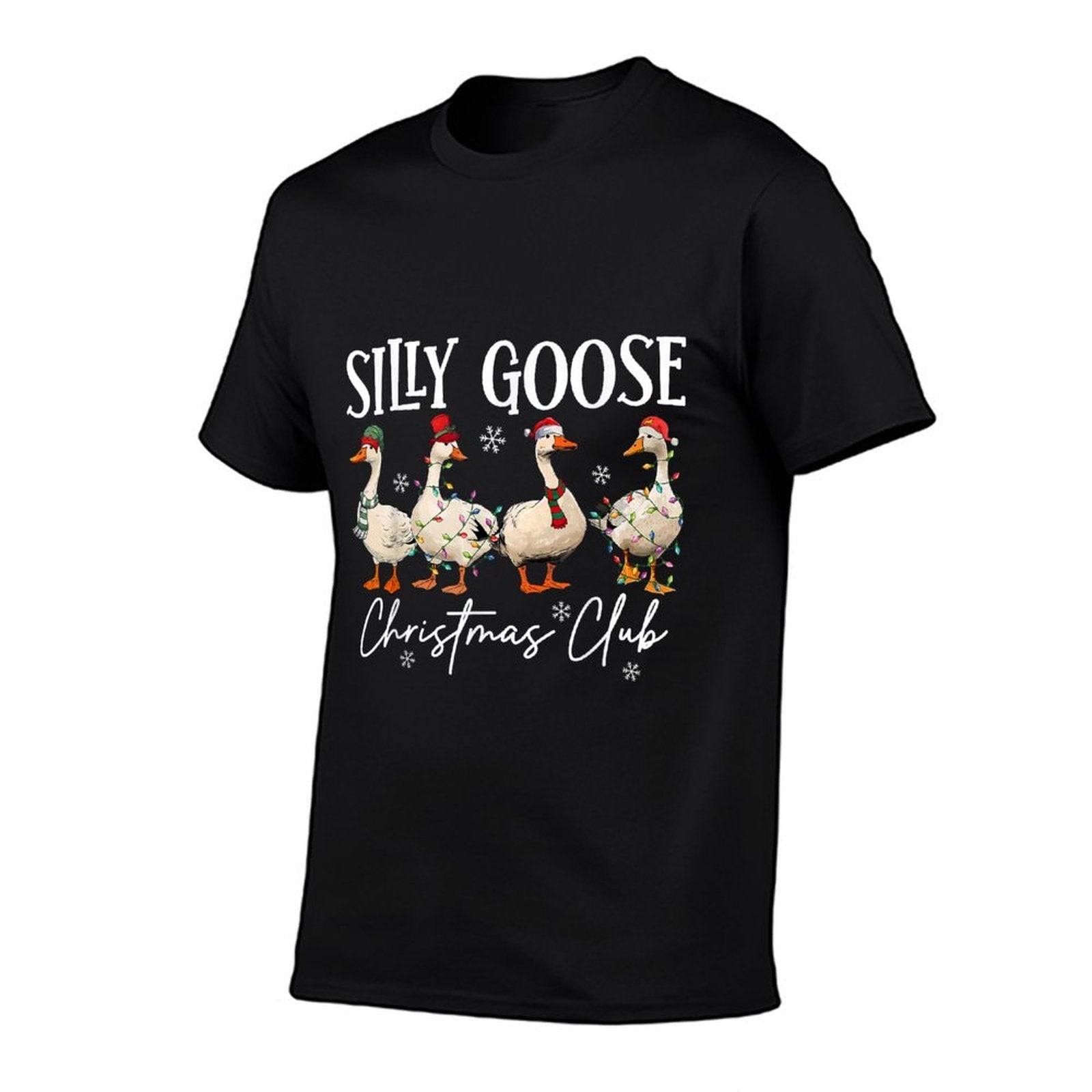 Silly Goose Christmas Club Funny Christmas Lights Goose Crew  Moisture-wicking T-Shirt