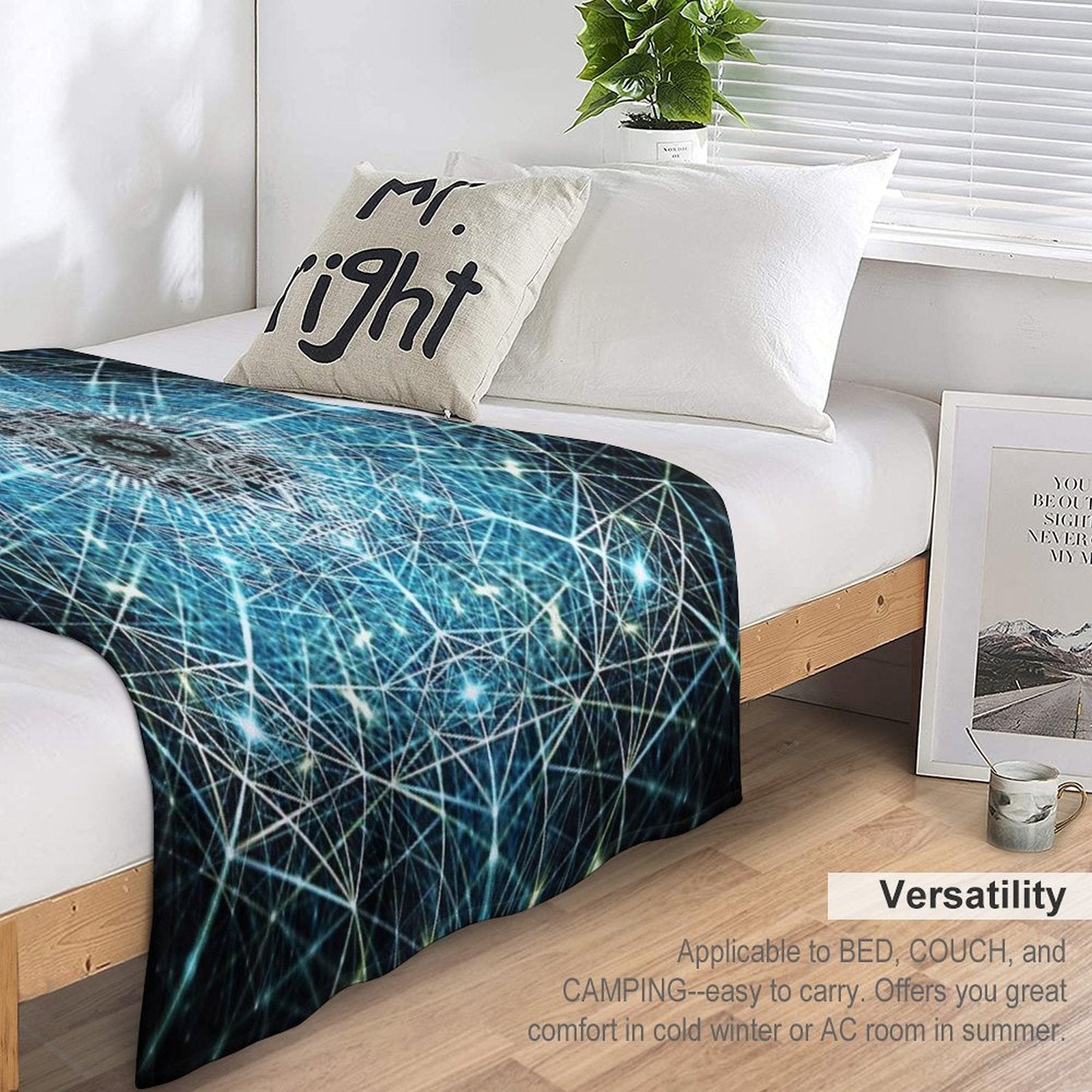 Dimensional Tensegrity Eco-conscious Throw Blanket