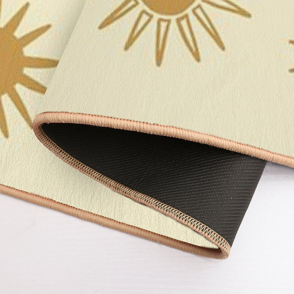 Golden Sunset Pattern  Non-Slip Bath Mat