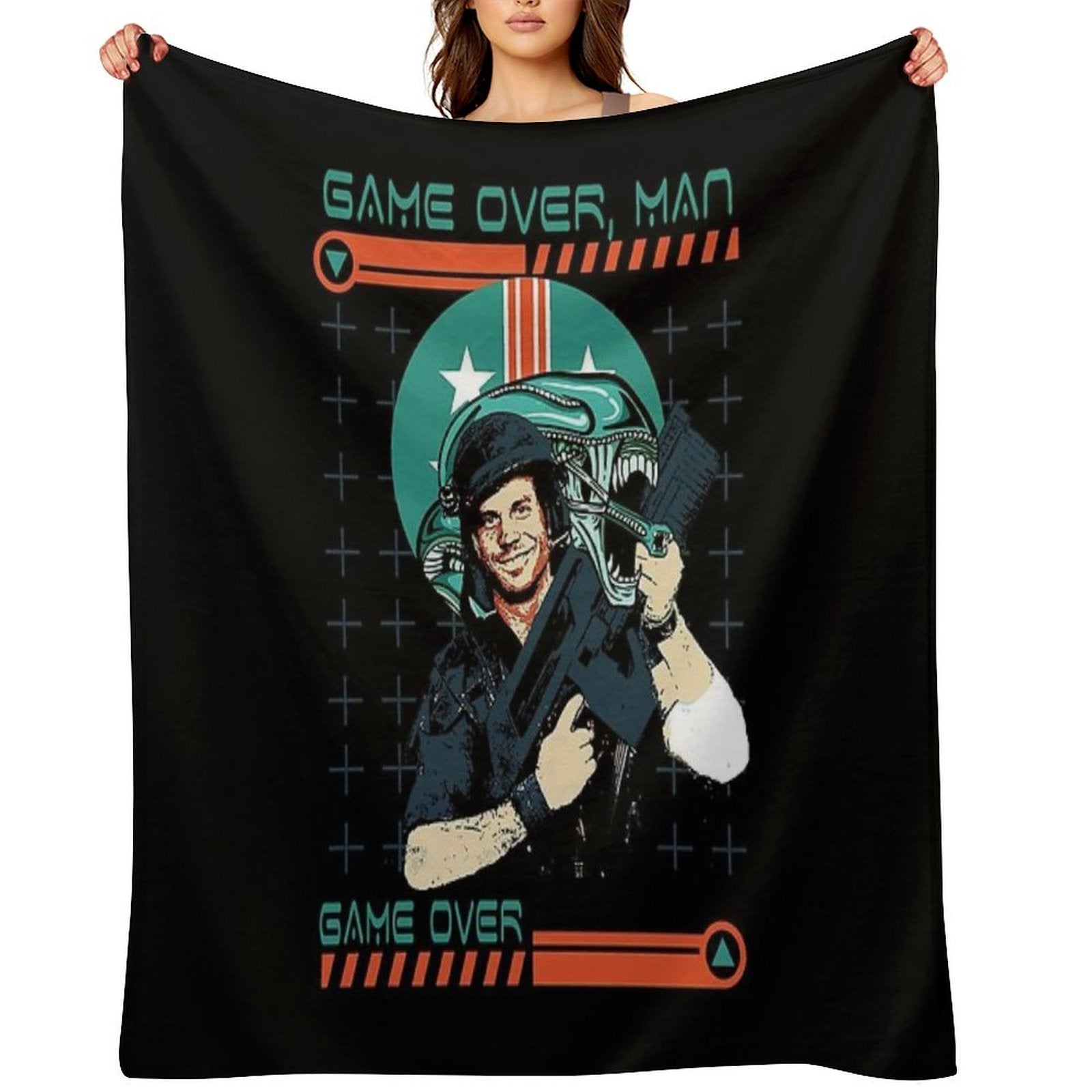 Aliens Game Over Man Multi-functional Throw Blanket