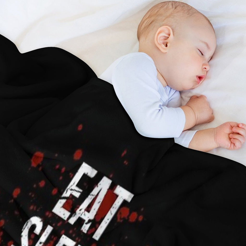 Eat Sleep Serial Killer Documentaries Repeat Crime Lover Easy Care Throw Blanket