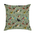 Garden Birds Soft Anti-Pilling Throw Pillow