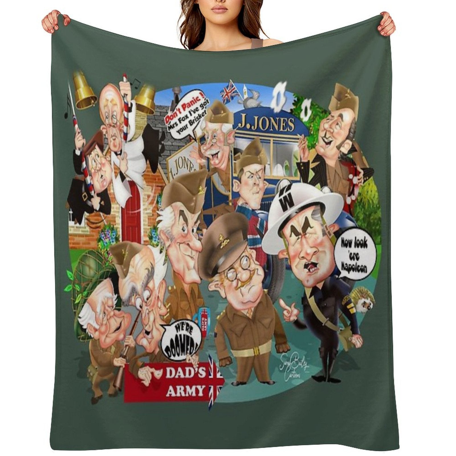 Dads Army Collective Shrink-resistant Throw Blanket