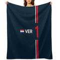 F1 2022 - #1 Verstappen Velvety-soft Throw Blanket