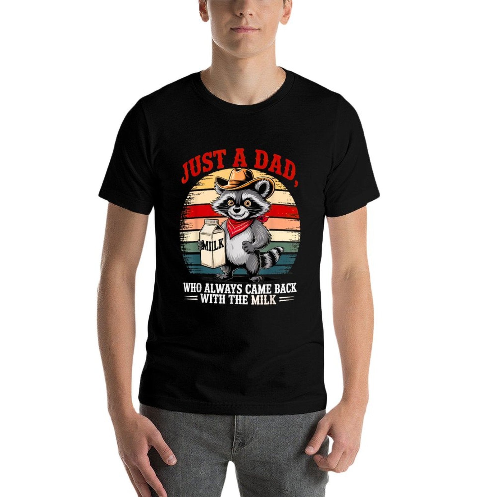 Just A Dad Who Always Came Back Gifts Men Fathers Day Dad  Relaxed-fit T-Shirt